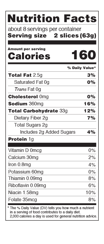 US Whole Grain Nutritional Facts