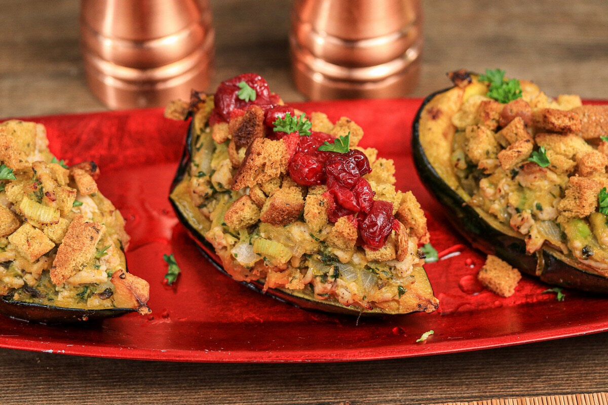 Gluten Free Turkey Stuffed Acorn Squash